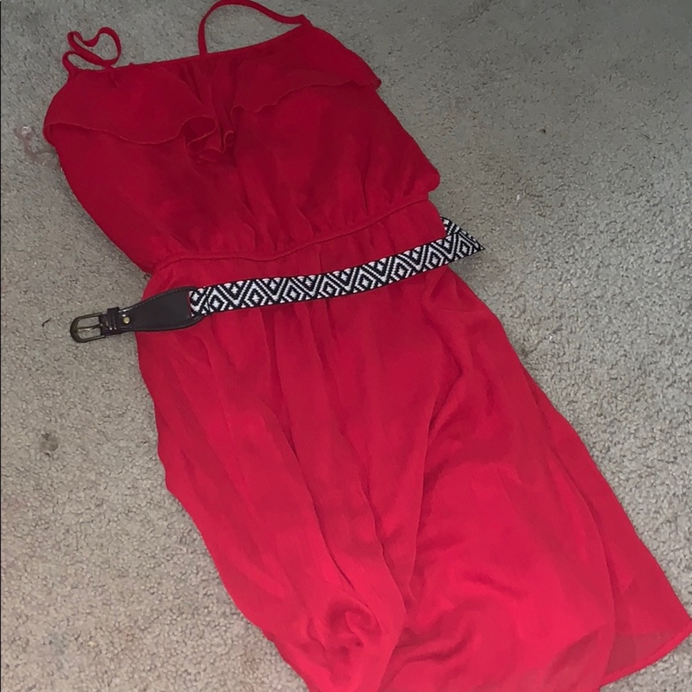 Red dress size large